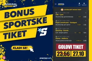 AdmiralBet i Sportske bonus tiket - Goleade u najjačim ligama!